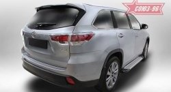 9 089 р. Пороги из алюминиевого профиля Souz-96  Toyota Highlander  XU50 (2013-2017) дорестайлинг  с доставкой в г. Воронеж. Увеличить фотографию 2