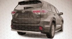 14 499 р. Защита заднего бампера из трубы диаметром 76 мм Slitkoff Toyota Highlander XU50 дорестайлинг (2013-2017) (Цвет: нержавеющая полированная сталь)  с доставкой в г. Воронеж. Увеличить фотографию 1