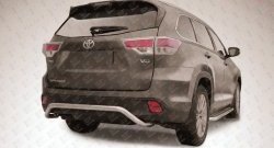 Высокая защита заднего бампера (d57 мм) Slitkoff Toyota Highlander XU50 дорестайлинг (2013-2017) ()