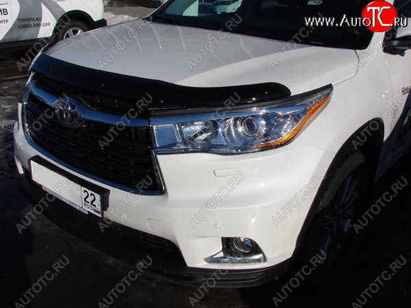 3 689 р. Дефлектор капота SIM  Toyota Highlander  XU50 (2013-2017) дорестайлинг  с доставкой в г. Воронеж