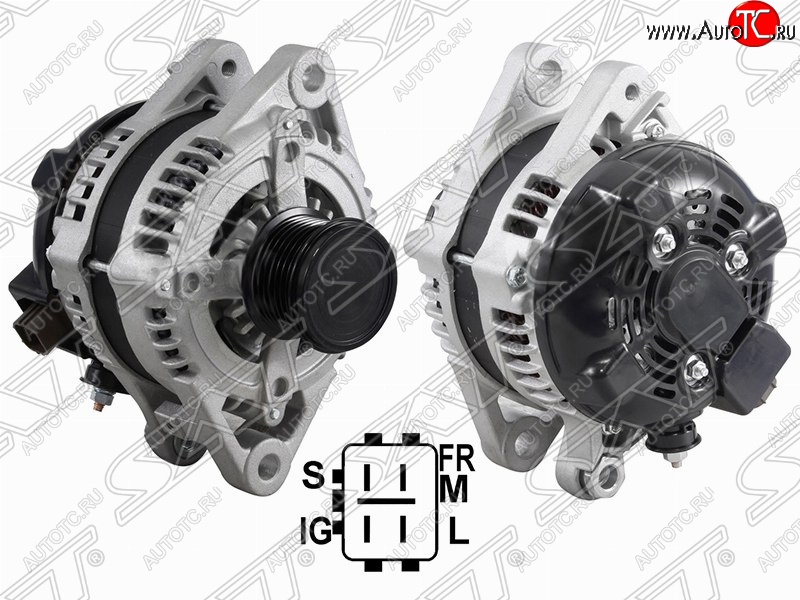 13 699 р. Генератор (150A/ 12V) (2GRFE) SAT Toyota Highlander XU50 дорестайлинг (2013-2017)  с доставкой в г. Воронеж