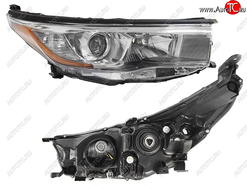 9 699 р. Правая фара SAT Toyota Highlander XU50 дорестайлинг (2013-2017)  с доставкой в г. Воронеж