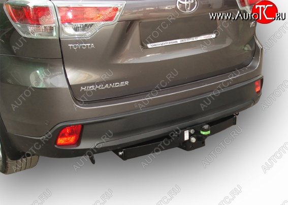131 999 р. Фаркоп Лидер Плюс (съемный шар тип FC) Toyota Highlander XU50 дорестайлинг (2013-2017) (Без электропакета)  с доставкой в г. Воронеж