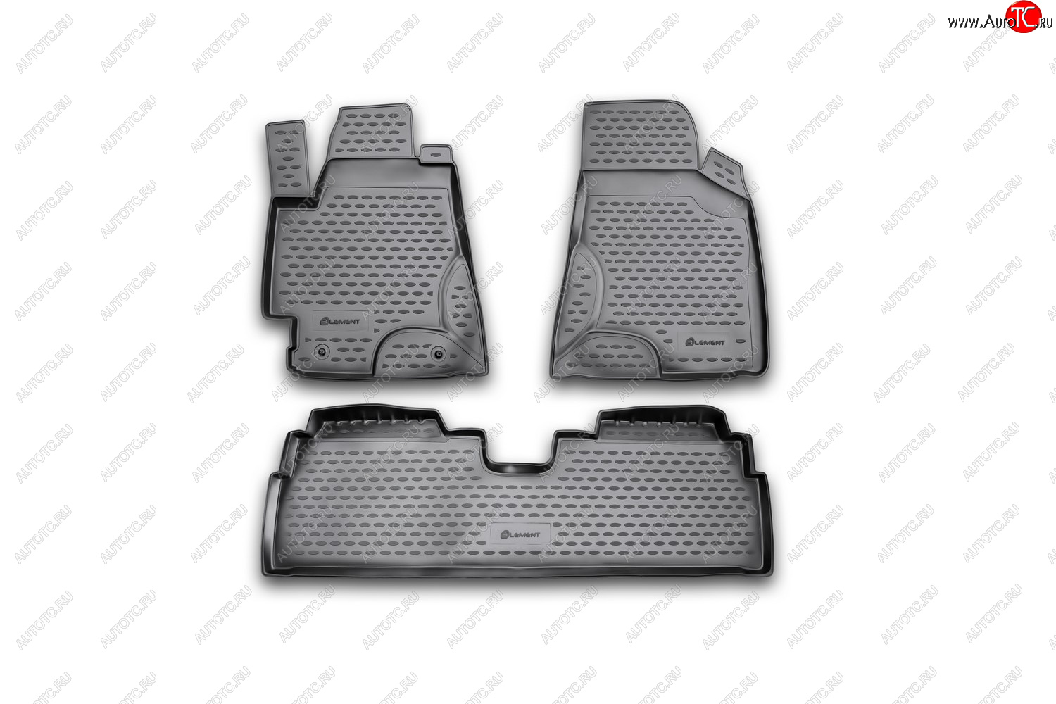 4 699 р. Коврики в салон Element 3 шт. (полиуретан)  Toyota Highlander  XU20 - Kluger  XU20 (Цвет: черный)  с доставкой в г. Воронеж