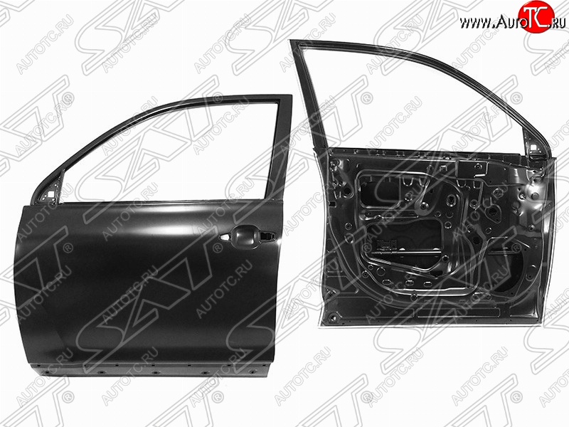 7 299 р. Правая дверь передняя SAT Toyota Highlander XU40 дорестайлинг (2007-2010) (Неокрашенная)  с доставкой в г. Воронеж