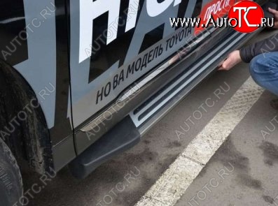 12 799 р. Пороги CT v1 Toyota Highlander XU40 дорестайлинг (2007-2010)  с доставкой в г. Воронеж