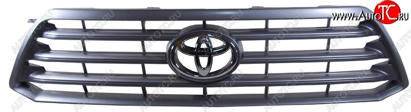 5 249 р. Решётка радиатора SAT Toyota Highlander XU40 дорестайлинг (2007-2010) (Неокрашенная)  с доставкой в г. Воронеж
