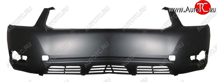 3 799 р. Передний бампер SAT Toyota Highlander XU40 дорестайлинг (2007-2010) (Неокрашенный)  с доставкой в г. Воронеж
