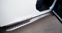 24 649 р. Широкая защита порогов SLITKOFF  Toyota Highlander  XU40 (2010-2013) рестайлинг  с доставкой в г. Воронеж. Увеличить фотографию 4