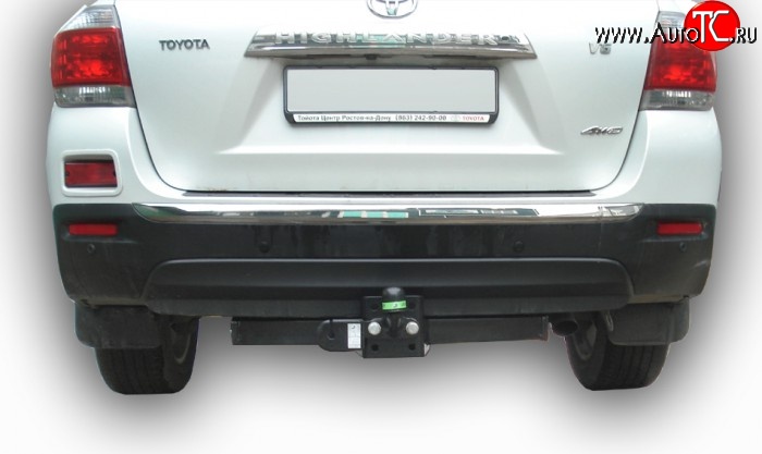 7 499 р. Фаркоп Лидер Плюс  Toyota Highlander  XU40 (2010-2013) рестайлинг (Без электропакета)  с доставкой в г. Воронеж