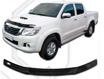 Дефлектор капота CA-Plastiс Toyota Hilux AN20,AN30  2-ой рестайлинг (2011-2016)