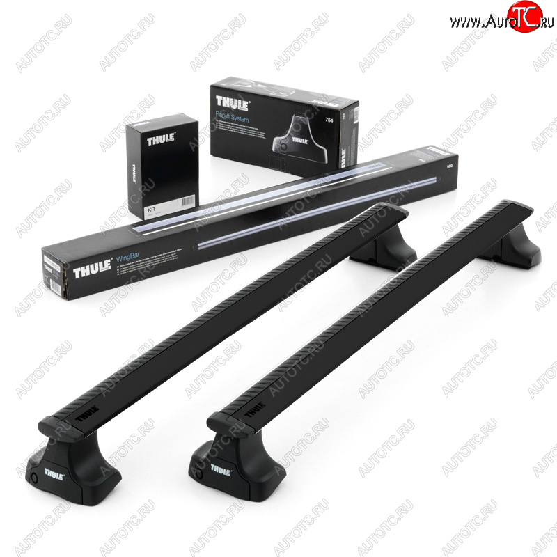 3 399 р. Багажник THULE WingBar  Toyota Hilux ( N80, N90, N100, N110,  AN10,AN20,  AN20,AN30) (1988-2016) дорестайлинг, 1-ый рестайлинг, 2-ой рестайлинг,  2-ой рестайлинг (Цвет: черный)  с доставкой в г. Воронеж