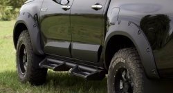 10 999 р. Молдинги дверей RA (комплект)  Toyota Hilux  AN120 (2016-2020) дорестайлинг (Поверхность глянец (под окраску), Неокрашенные)  с доставкой в г. Воронеж. Увеличить фотографию 4