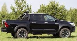 10 999 р. Молдинги дверей RA (комплект)  Toyota Hilux  AN120 (2016-2020) дорестайлинг (Поверхность глянец (под окраску), Неокрашенные)  с доставкой в г. Воронеж. Увеличить фотографию 5