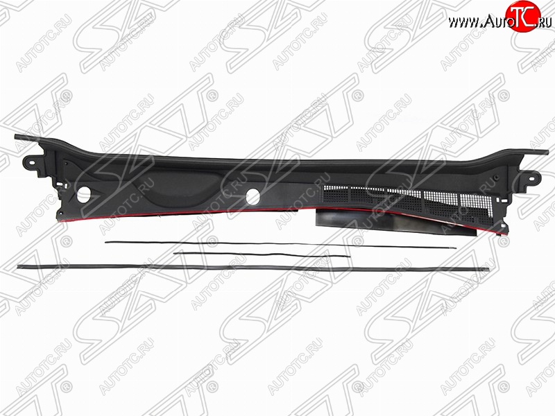 4 749 р. Обтекатель дворников (жабо) на автомобиль SAT  Toyota Hilux  AN120 (2016-2020) дорестайлинг (Неокрашенное)  с доставкой в г. Воронеж