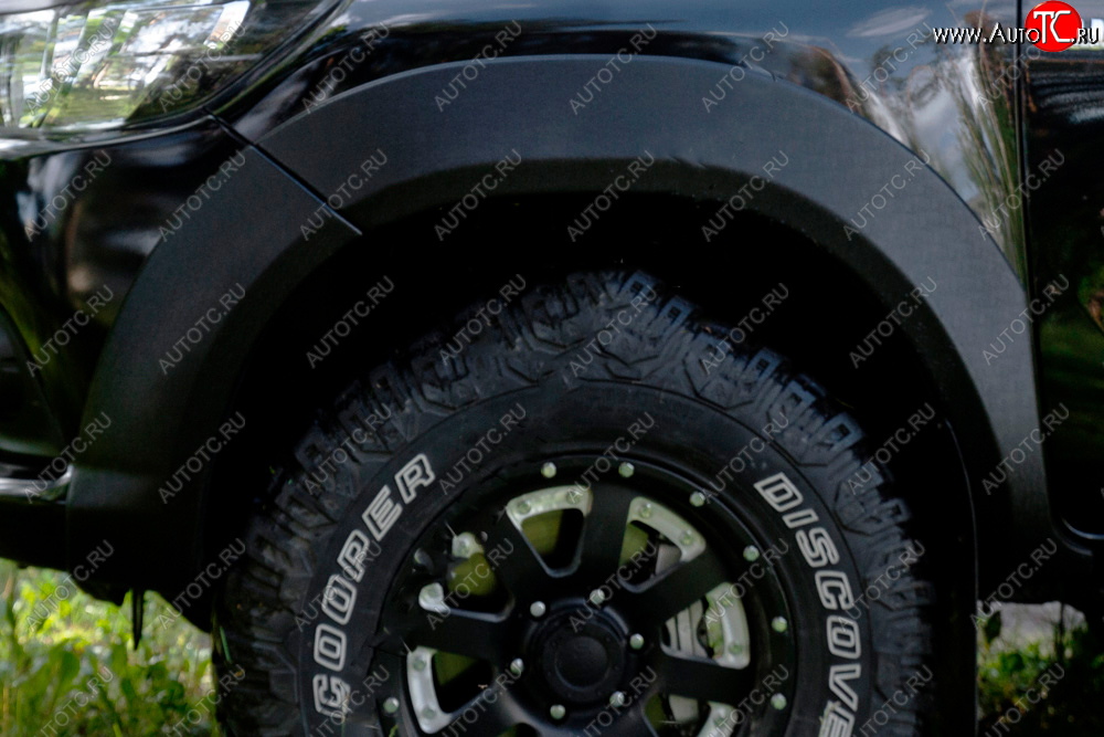 6 999 р. Расширитель арки RA (вылет 25 мм, передний левый)  Toyota Hilux  AN120 (2016-2020) дорестайлинг (Поверхность шагрень)  с доставкой в г. Воронеж