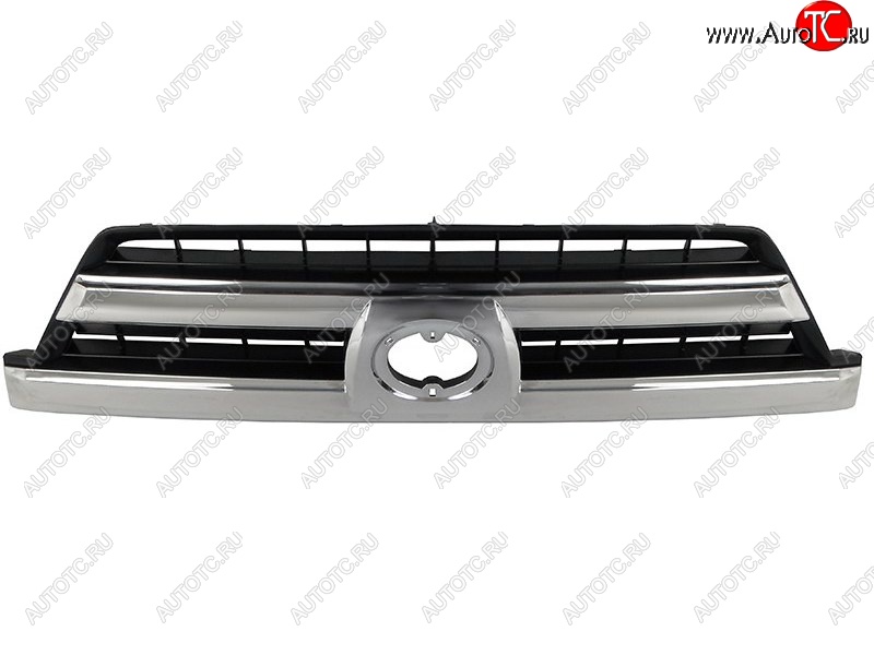 8 549 р. Решётка радиатора (черная с хромом) SAT Toyota Hilux Surf N210 дорестайлинг (2002-2005)  с доставкой в г. Воронеж