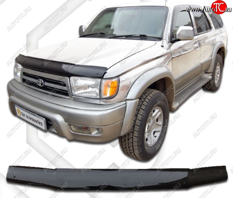 1 999 р. Дефлектор капота (N180-N185) CA-Plastic  Toyota Hilux Surf  N180 (1995-1998) 5 дв. дорестайлинг (Classic черный, Без надписи)  с доставкой в г. Воронеж