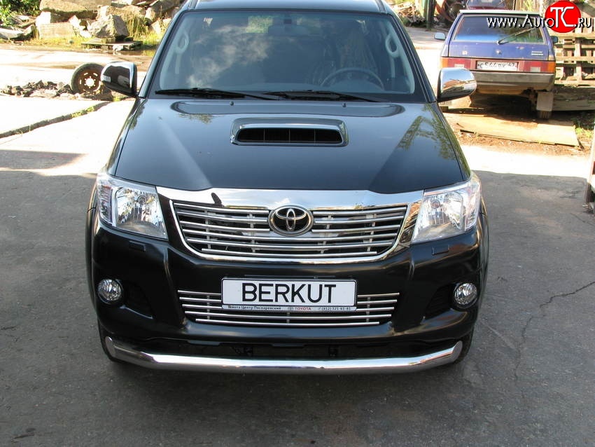 5 599 р. Декоративная вставка решетки радиатора Berkut Toyota Hilux AN20,AN30  2-ой рестайлинг (2011-2016)  с доставкой в г. Воронеж