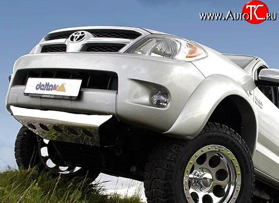 30 699 р. Накладки на колёсные арки с выносом 120 мм Delta 4x4 Toyota Hilux AN10,AN20 дорестайлинг (2004-2008) (Неокрашенные)  с доставкой в г. Воронеж