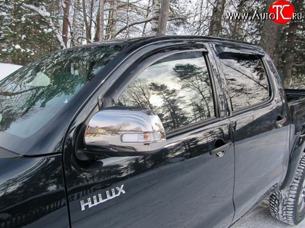 3 399 р. Дефлекторы окон (ветровики) Novline 4 шт. Toyota Hilux AN10,AN20 дорестайлинг (2004-2008)  с доставкой в г. Воронеж