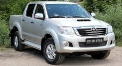2 069 р. Защитная сетка решетки переднего бампера (рестайлинг) РА  Toyota Hilux  AN20,AN30 (2011-2016)  2-ой рестайлинг  с доставкой в г. Воронеж. Увеличить фотографию 2