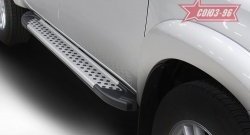 9 899 р. Пороги из алюминиевого профиля Souz-96 Toyota Hilux AN20,AN30  2-ой рестайлинг (2011-2016)  с доставкой в г. Воронеж. Увеличить фотографию 3