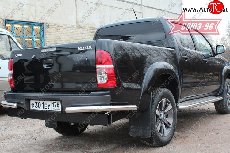 11 519 р. Защита заднего бампера из боковых уголков Souz-96 (d60)  Toyota Hilux  AN10,AN20 (2008-2011) 1-ый рестайлинг  с доставкой в г. Воронеж