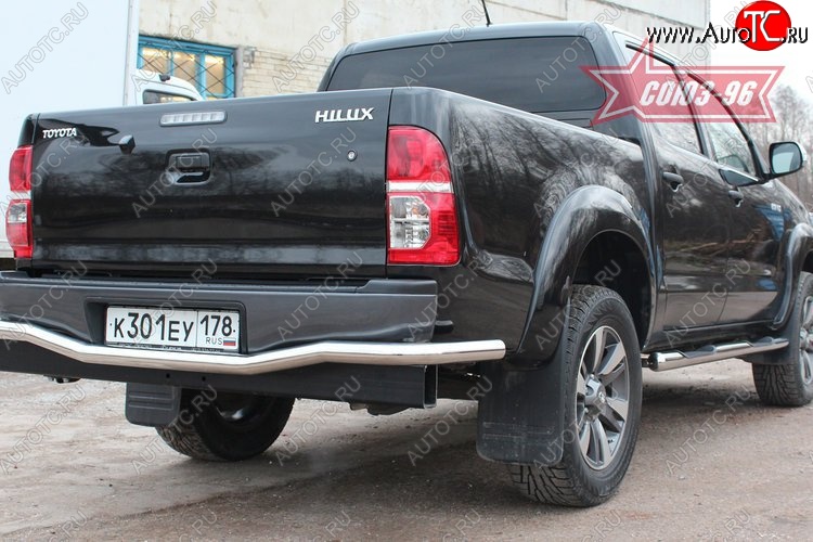 17 819 р. Защита заднего бампера Souz-96 (d60)  Toyota Hilux  AN10,AN20 (2008-2011) 1-ый рестайлинг  с доставкой в г. Воронеж