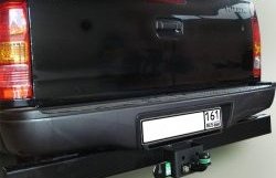 7 549 р. Фаркоп (c задним силовым бампером) Лидер Плюс (до 2000 кг)  Toyota Hilux  AN10,AN20 (2008-2011) 1-ый рестайлинг (Без электропакета)  с доставкой в г. Воронеж. Увеличить фотографию 2
