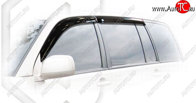 2 079 р. Дефлектора окон (U20-U28) CA-Plastic Toyota Kluger XU20 дорестайлинг (2000-2003) (Classic полупрозрачный, Без хром.молдинга, Крепление только на скотч)  с доставкой в г. Воронеж