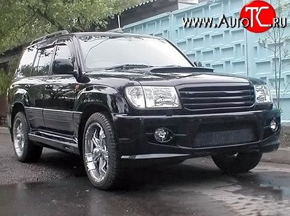 14 949 р. Пороги накладки Hunter Toyota Land Cruiser 100 1-ый рестайлинг (2002-2005) (Неокрашенные)  с доставкой в г. Воронеж