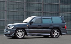 15 349 р. Пороги накладки JAOS Toyota Land Cruiser 100 1-ый рестайлинг (2002-2005) (Неокрашенные)  с доставкой в г. Воронеж. Увеличить фотографию 2