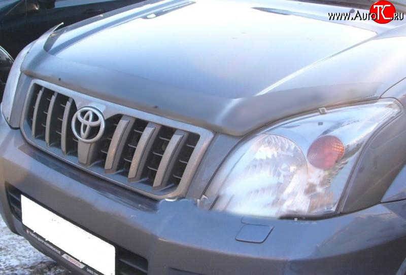 2 339 р. Дефлектор капота NovLine (прозрачный) Toyota Land Cruiser Prado J120 (2002-2009)  с доставкой в г. Воронеж