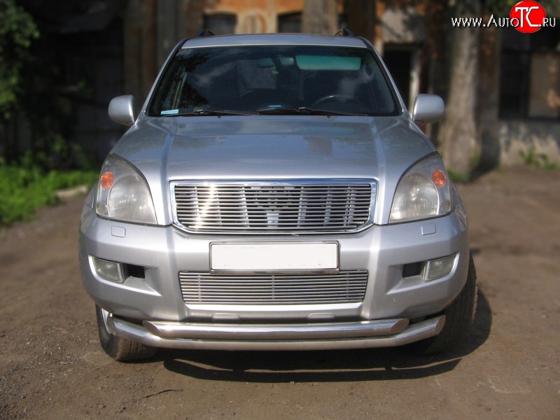 6 999 р. Декоративная вставка решетки радиатора (без знака) Berkut Toyota Land Cruiser Prado J120 (2002-2009)  с доставкой в г. Воронеж