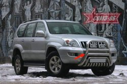 Защита переднего бампера Souz-96 (d76) Toyota Land Cruiser Prado J120 (2002-2009)