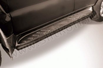 Защита штатного порога d42 Slitkoff Toyota Land Cruiser Prado  J120 (2002-2009)