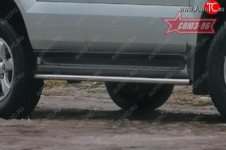10 079 р. Защита штатного порога Souz-96 (d42)  Toyota Land Cruiser Prado  J120 (2002-2009)  с доставкой в г. Воронеж