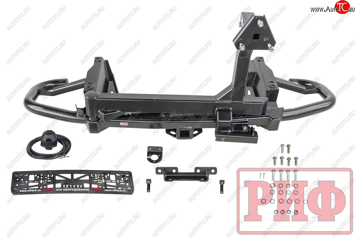 79 999 р. Бампер задний силовой РИФ Toyota Land Cruiser Prado J120 (2002-2009) (С квадратом под фаркоп и калиткой) с доставкой в г. Воронеж Увеличить фотографию 1 79 999 р. Бампер задний силовой РИФ Toyota Land Cruiser Prado J120 (2002-2009) (С квадратом под фаркоп и калиткой) с доставкой в г. Воронеж