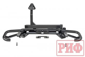 79 999 р. Бампер задний силовой РИФ  Toyota Land Cruiser Prado  J120 (2002-2009) (С квадратом под фаркоп и калиткой)  с доставкой в г. Воронеж. Увеличить фотографию 2