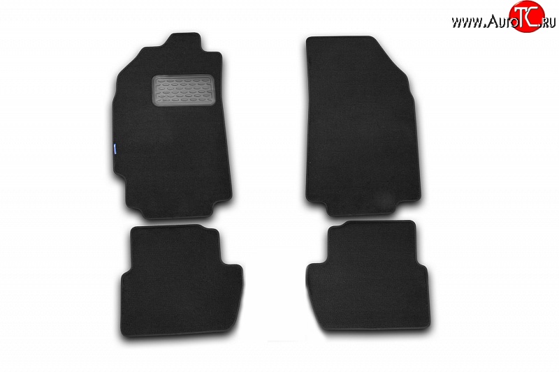 2 159 р. Коврики в салон Element 4 шт. (текстиль) (АКПП) Toyota Land Cruiser Prado J120 (2002-2009) (Черные)  с доставкой в г. Воронеж