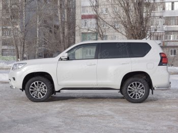 15 999 р. Защита порогов (Ø42 мм, нержавейка) SLITKOFF Toyota Land Cruiser Prado J150 2-ой рестайлинг (2017-2020)  с доставкой в г. Воронеж. Увеличить фотографию 1