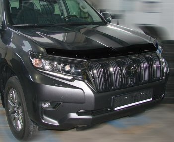 3 689 р. Дефлектор капота SIM Toyota Land Cruiser Prado J150 2-ой рестайлинг (2017-2020)  с доставкой в г. Воронеж. Увеличить фотографию 1