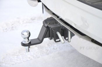 18 929 р. Фаркоп PT GROUP /съемный квадрат/ с НЕРЖ накладкой TOYOTA LC 200 2007-/ LEXUS LX 2016-2021  Lexus GX460 J150 дорестайлинг (2009-2013)  с доставкой в г. Воронеж. Увеличить фотографию 3