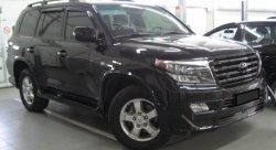23 249 р. Накладка на передний бампер Branew Toyota Land Cruiser 200 1-ый рестайлинг (2012-2015) (Неокрашенная)  с доставкой в г. Воронеж. Увеличить фотографию 2