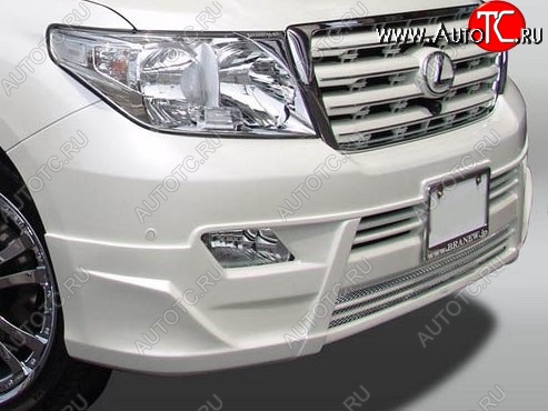 23 249 р. Накладка на передний бампер Branew Toyota Land Cruiser 200 1-ый рестайлинг (2012-2015) (Неокрашенная)  с доставкой в г. Воронеж