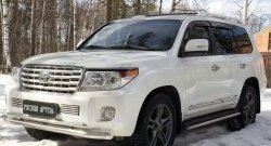 1 099 р. Реснички на фары RA Toyota Land Cruiser 200 1-ый рестайлинг (2012-2015) (Неокрашенные)  с доставкой в г. Воронеж. Увеличить фотографию 4