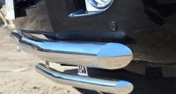 23 799 р. Защита переднего бампера (2 трубы Ø76 и 42 мм, нержавейка) SLITKOFF  Toyota Land Cruiser  200 (2012-2015) 1-ый рестайлинг  с доставкой в г. Воронеж. Увеличить фотографию 3
