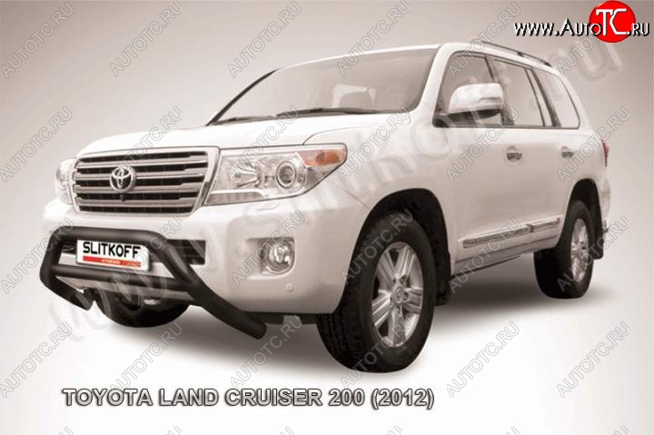 24 999 р. Кенгурятник d76 низкий широкий с перемычкой  Toyota Land Cruiser  200 (2012-2015) 1-ый рестайлинг (Цвет: серебристый)  с доставкой в г. Воронеж