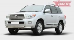 Защита переднего бампера двойная Souz-96 (d60/42) Toyota Land Cruiser 200 1-ый рестайлинг (2012-2015)